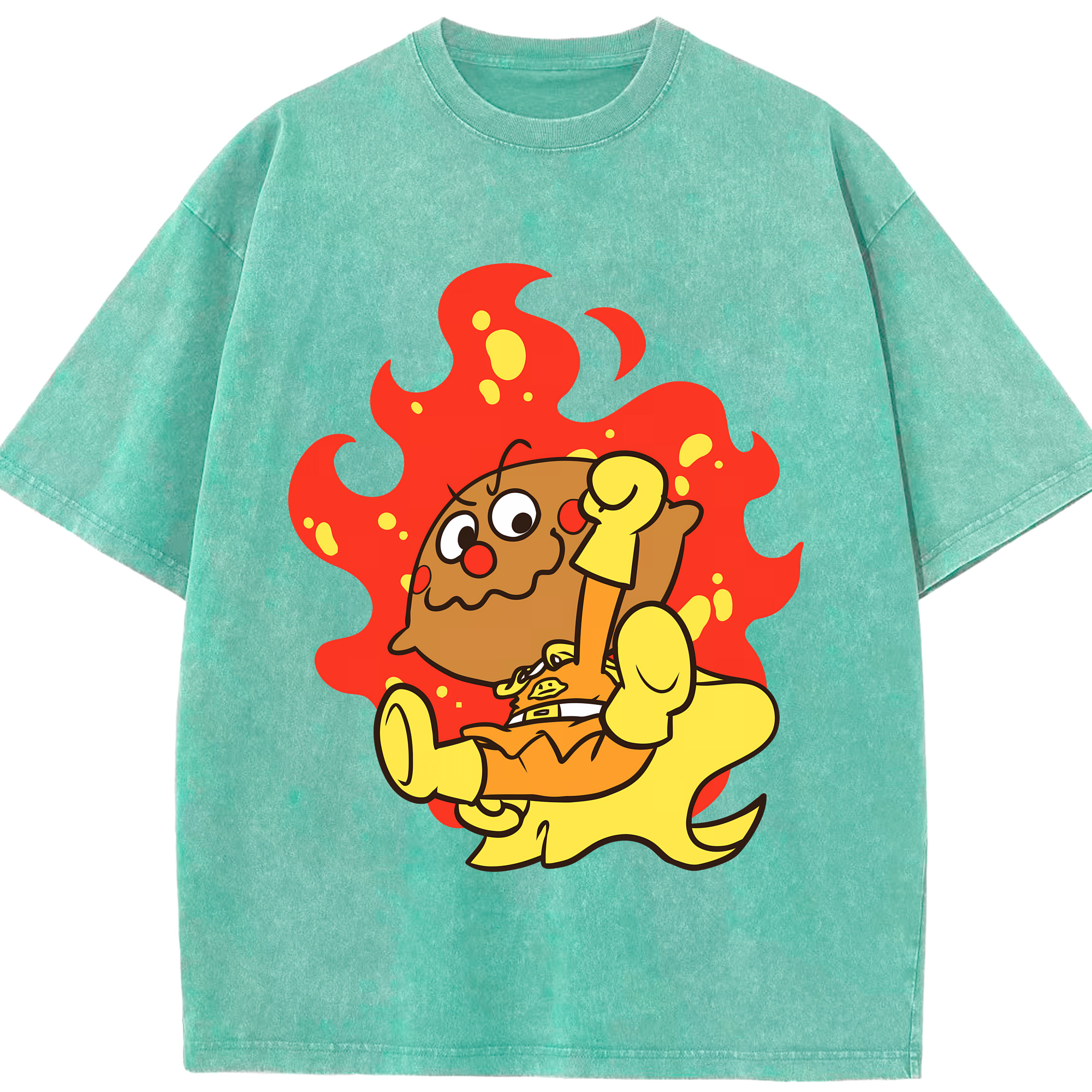 （画像用） アンパンマン Anpanman 綿100% ヴィンテージ風 半袖Tシャツ（フロントプリント）